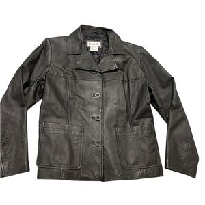 BAGATTElle LETHER JACKET BLACK SIZE M